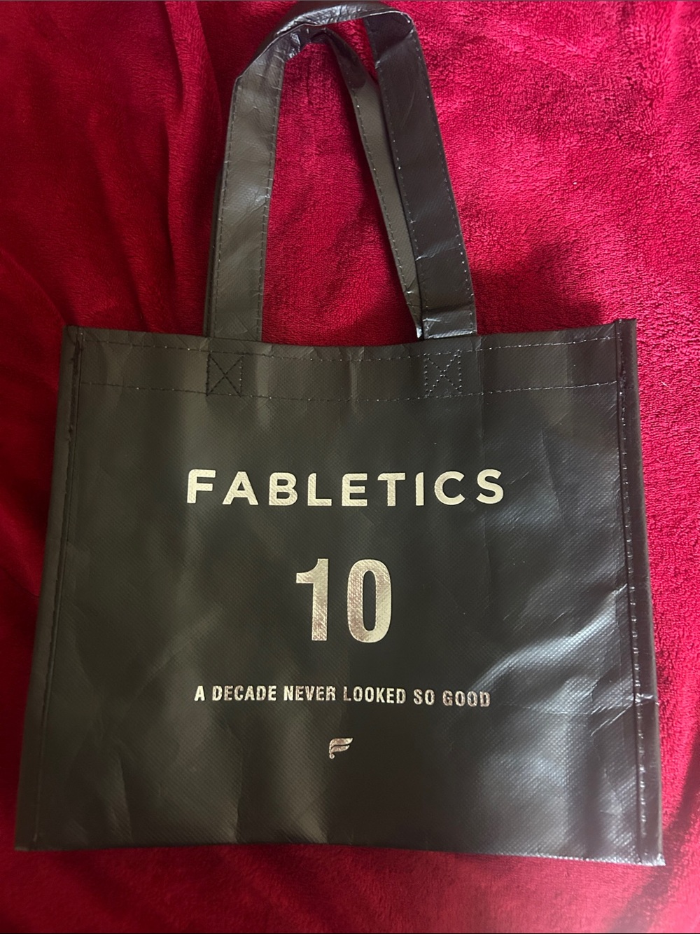 Fabletics Black Anniversary Logo Tote